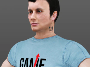 man 43 -with 250 animations 3D Model