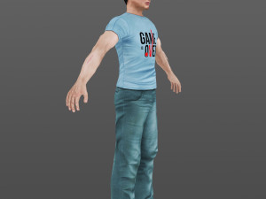 man 43 -with 250 animations 3D 模型
