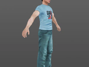 man 43 -with 250 animations 3D Model