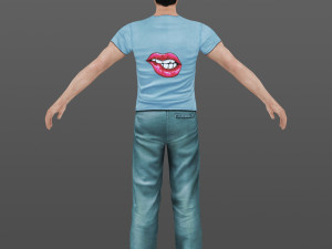 man 43 -with 250 animations 3D 模型