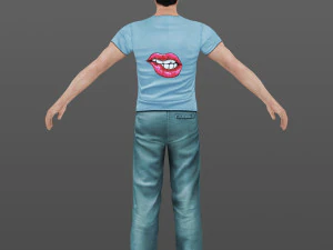 man 43 -with 250 animations 3D Model