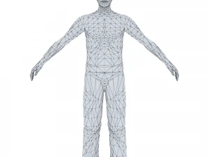 man 43 -with 250 animations 3D Model