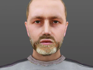 man 44 -dengan 250 animasi Model 3D