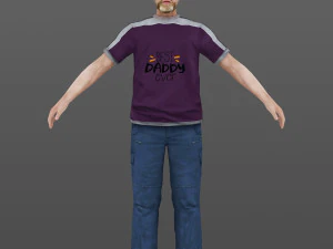 man 44 -with 250 animations 3D Model