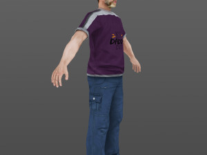 man 44 -with 250 animations 3D Model