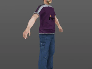 man 44 -with 250 animations 3D Model