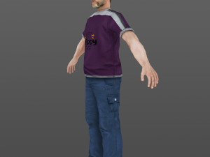 man 44 -with 250 animations 3D Model