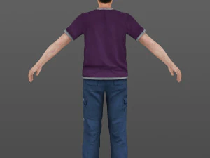 man 44 -with 250 animations 3D Model