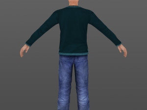 man 45 -with 250 animations 3D Model