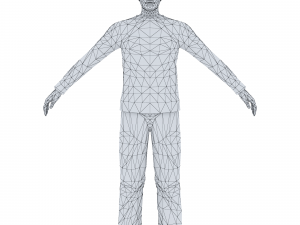 man 45 -with 250 animations 3D Model