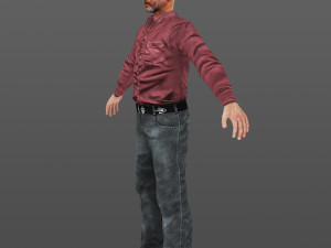 man 46 -with 250 animations 3D Модель