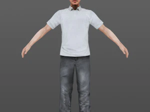 man 47 -with 250 animations 3D Model
