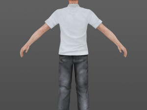 man 47 -with 250 animations 3D Model