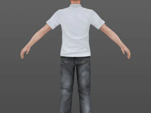 man 47 -with 250 animations 3D Model