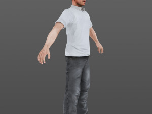 man 47 -with 250 animations 3D Model