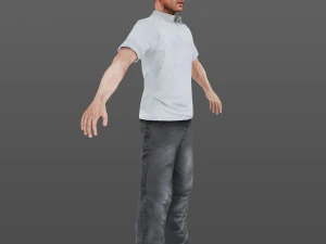 man 47 -with 250 animations 3D Model