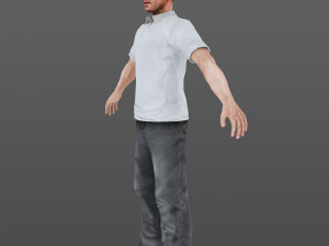 man 47 -with 250 animations 3D Model