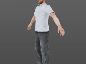 man 47 -with 250 animations 3D Model