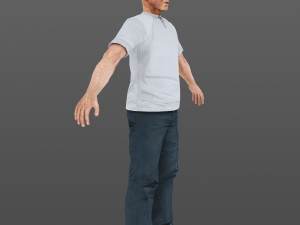 man 48 -with 250 animations Model 3D