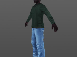 man 49 -with 250 animations 3D 模型