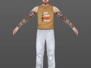 man 50 -with 250 animations 3D Model