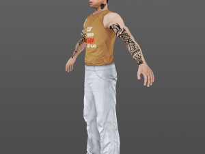 man 50 -with 250 animations 3D Model