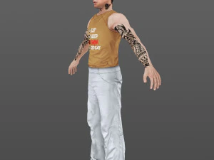 man 50 -with 250 animations 3D Model