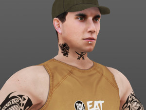 man 50 -with 250 animations 3D Model