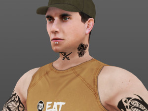 man 50 -with 250 animations 3D Model
