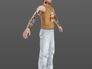 man 50 -with 250 animations 3D Model