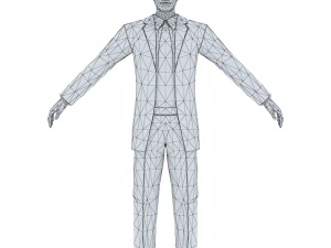 man 54 -with 250 animations 3D Model