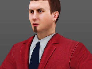 man 55 -with 250 animations 3D Model