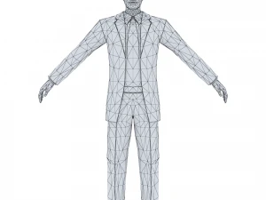 man 60 -with 250 animations 3D Model