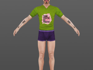 man 61 -with 250 animations Modelo 3D