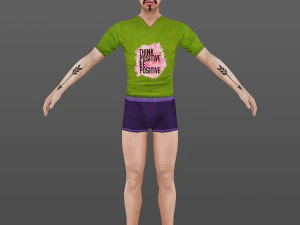 man 61 -with 250 animations 3D Model