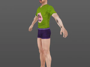 man 61 -with 250 animations 3D Model