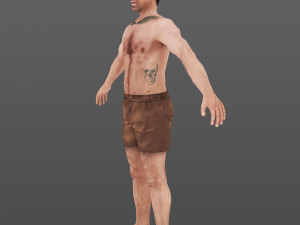 man 62 -with 250 animations 3Dモデル