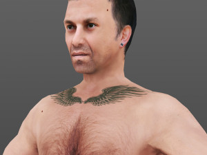 man 62 -with 250 animations 3Dモデル