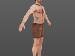 man 62 -with 250 animations 3Dモデル