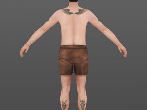 man 62 -with 250 animations 3Dモデル
