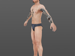 man 63 -with 250 animations 3D Model