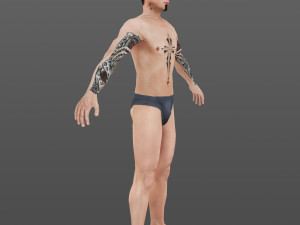 man 63 -with 250 animations 3D Model