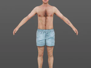 man 64 -with 250 animations 3D Model