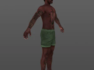 man 66 -with 250 animations 3D Model