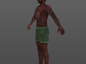 man 66 -with 250 animations 3D Model