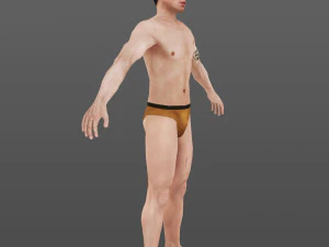 man 69 -with 250 animations 3D Model
