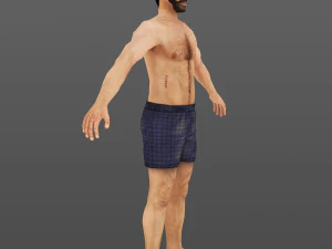 man 70 -with 250 animations 3D Model