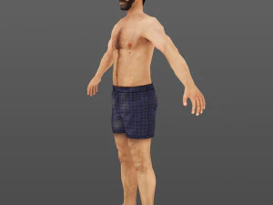 man 70 -with 250 animations 3D Model
