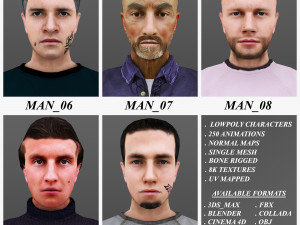 man 6 to 10 3D Model