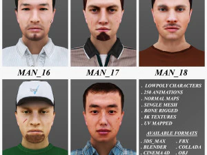 homem de 16 a 20 Modelo 3D